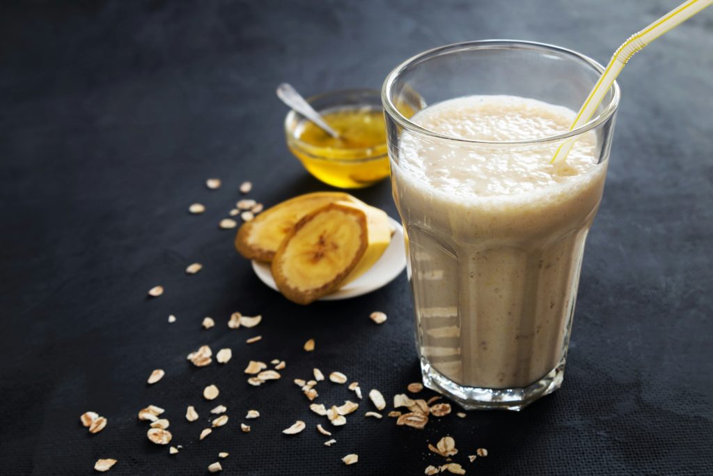 Smoothie med banan, akkurat slik de lager den i Thailand.